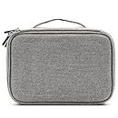 Universal Charger Cable Organizer Electronics Storage Case USB Phone Bag Pouch for Cable/Cord Storage, Charging Cable, Cell Phone, Power Bank, Earphone, SD Card (Grey)