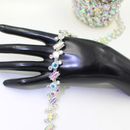 90cm Rhinestone Chain Shiny Crystal Trim DIY Accessories for Shoes Hats Clothing