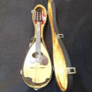 Instrumento de cuerda japonés marrón Suzuki mandolin M-50 con estuche rígido/cuerda