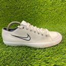 Nike Capri Hombres Talla 8.5 Beige Negro Zapatos Atléticos de Cuero Tenis 314951-024