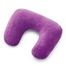 Samsonite 2-in-1 Magic Travel Pillow, Purple/Dots, One Size
