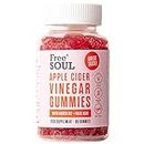 Apple Cider Vinegar Gummies with The Mother 1000mg Enhanced with Vitamin B12 & Folic Acid | 60 High Strength ACV Vegan Capsules with Pomegranate & Beetroot Powder | Natural Ingredients | Free Soul