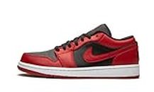 Nike Air Jordan 1 Low, Zapatillas de bsquetbol Hombre, Gym Red Black White, 44 EU