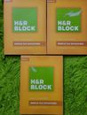 H&R Block 2016 Basic Tax Software Federal (Windows and Mac) Lot Of 3 Sealed.