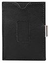 LIULIHUA The Ultimate Front Pocket Compact Minimalist Wallet - Black Leather