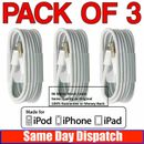 3x Genuine USB iPhone Charger Fast iPhone Long Cable Lead 11 12 Pro 5 6 7 8 X XS