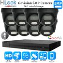 HIKVISION CCTV SYSTEM 5MP AUDIO MIKRO KAMERA ColorVU SICHERHEITSKIT Handypaket UK