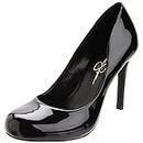 Jessica Simpson Women's Calie Round Toe Classic Heels Pumps Shoes, Black Patent, 11 US