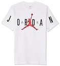 Nike Herren Jd Air Stretch Crew T-Shirt, White/Black/Gym Red, S EU