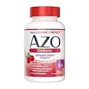 AZO Cranberry, Daily Urinary Tract Health Dietary Supplement, 25,000 mg Of Cranberry Fruit Equivalent Per Dose Equal To One Glass of Cranberry Juice, 100 Count