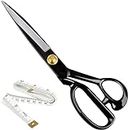 Bekner Professional Tailor Scissors for Cutting Fabric Heavy Duty Scissors for Leather Cutting Industrial Sharp Sewing Shears for Home Office Artists Dressmakers (9inch)