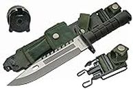 SZCO Supplies 13" M-9 Bayonet Military Style Tactical Saw Back Knife