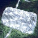 Tubo de cuerda solar LED cuerda hada luces nocturnas tira impermeable jardín exterior