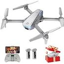 Drone with 1080P UHD Camera for Adults Beginners, Ficinto FPV RC Quadcopter with 3D Flip, Gravity Sensor, Gesture Control, Altitude Hold, One Key Start, Headless Mode, Auto Hover, 2 Batteries(30Mins)