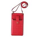 MYADDICTION Women Small Crossbody Cell Phone Bag Case Shoulder Bag Pouch Purse Red Clothing, Shoes & Accessories | Womens Handbags & Bags