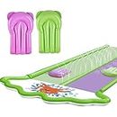 Water Slide,Dothfolle 20x6ft Water Slides for Kids Backyard Lawn with 2 Bodyboards Water Slides Outdoor Summer Toy with Sprinkler Water Play Toys Kids Family Games