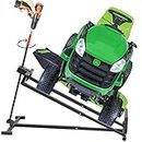 SwitZer Folding Ride On Lawn Mower Lift 400kg Lifting Device Ramp Garden Tractor Jack Lifter with Power Tool Kit SZ-LML01 Grey