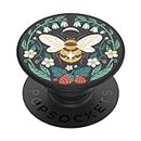 PopSockets : PopGrip - Extendable Stand and Handle with Replaceable top for Smartphones and Tablets - Bee Boho
