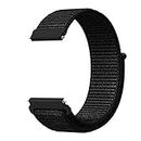 GetTechGo Nylon 22mm Strap Band Compatible with Galaxy Watch 3 45mm/Galaxy 46mm/Gear S3 Frontier,Classic/Amazfit Pace Stratos/Huawei GT2 46mm/Honor Magic Watch 2(46mm) & Watches with 22mm Lugs-Black