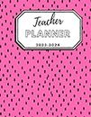 Teacher Planner: Pink Dot: Daily lesson organiser