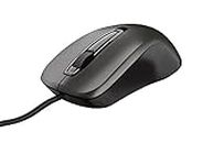 Trust 23733 Carve Wired USB Mouse (3 Buttons and Scroll Wheel, 1200 DPI, Right and Left Hand Use, PC/Laptop, Windows, Chrome OS, Mac OS) Black