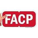 SmartSign "FACP" Fire Alarm Control Panel Sign | 6" x 12" Aluminum