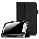 Fintie Folio Case for Samsung Galaxy Tab E Lite 7.0 - Slim Fit Folio Stand Leather Cover for Galaxy Tab E Lite SM-T113/Tab 3 Lite 7.0 SM-T110/SM-T111 7-Inch Tablet, Black