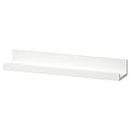 Ikea MOSSLANDA Étagère de cuisine avec rail pour photos Blanc 55 cm