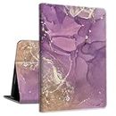 Amazon Kindle Fire 7 Tablet Case 2022 Release 12th Generation All-New HD 7 Inch Tablet Cover Purple Marble Full Body Protective Rugged Case for Fire 7 Tablet with Auto Wake/Sleep