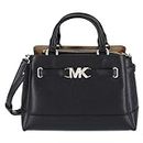 Michael Kors handbag for women Reed small belted satchel (Black)