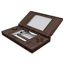 eXtremeRate Wood Grain Replacement Full Housing Shell for Nintendo DS Lite, Custom Handheld Console Case Cover with Buttons, Screen Lens for Nintendo DS Lite NDSL - Console NOT Included