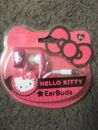 New Hello Kitty Earbuds Pink Kids Girls Earphones Headphones Portable Accessory