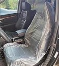 NOFOX Disposable Polythene Seat Cover for Car 3 in 1(seat/searting Cover/Gear Nob) - 20 Sets of Disposable Car Seat Cover Polythene