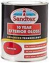 Sandtex Retail 10 Year Exterior Gloss Pillar Box Red 0.75 L