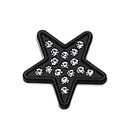 NewL Automotive Bling Bling - Kit de emblema de letras de metal con diseño de estrella de cristal 3D (estrella negra)