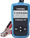 TOPDON AB101 - Batterietester kfz 12V, universal Autobatterie Tester für Kfz/PKW/Motorrad/SUV, Autobatterie Tester Zustand Starten & Ladesystem Testgerät, mit 6 Sprachen