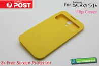 Brand new S-View Window Flip Cover Case for Samsung Galaxy SIV S4 GT-i9500 YLW