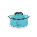 TRUEWARE Stylus Casserole 1800 Inner Steel Casserole, 1500 ml, Blue | PU Insulated | BPA free |Odour Proof | Food Grade | Easy to Carry | Easy to Store | Ideal For Chapatti | Roti | Curd Maker | Kitchen Storage |Kitchen accesseroies | Thermoware |Hot Pot