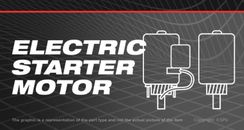 Electric Starter Motor For Husqvarna RZ3016 Zero Turn Mowers 16.5HP 30"