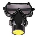 YEKDA Anti-dust Chemical Safety Face Mask Double Respirator spray paint Industrial safety work protective antigas reusable np306 activated carbon filter half face gas mask respirator (Googles Mask)