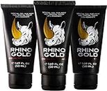 BNH 3+2 Rhino Gold Gel Speciale per Uomo – Gel Massaggio Naturale Puro per Uomo 50ml, Confezione da 5