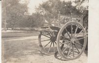 Antique Postcard Real Photo  Wheeled Cart RPPC Medieval Times ?