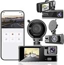 Dash Camera, 1080P FHD Dash Cam Front and Inside Built-in WiFi, Full HD 2.0” IPS Screen Dash Camera for Cars with App Control, G-Sensor, Loop Recording, Parking Mode Online Shopping Clearance Items