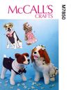 McCall 7850 Dog Puppy Pet Clothes Jacket Vest Dresses XS-LG Craft Sewing Pattern