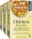 Manischewitz Chicken Broth 17oz (3 Pack), Flavorful, Kettle Cooked, Slowly Simmered, Kosher for Passover