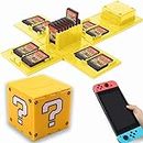 Game Case for Nintendo Switch,Switch game card case travel storage case,16 Games Figure Question Mark Game Card Storage Holder Hard Case for Nintendo 3DS, 2DS, DS PS Vita SD Card,nintendo switch game (Question mark)