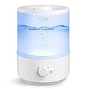 ASAKUKI Humidifier for Bedroom Large Room,3L Air Humidifier for Home & Oil Diffuser & Night Light,Top Fill Cool Mist Humidifier for Baby,Plants,23dB Whisper Quiet,Auto-Shut Off