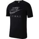 NIKE Men's NSW Air Max T-Shirt (UK, Alpha, XL, Regular, Regular, Black)
