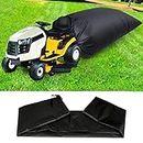 Upgraded Version Lawn Tractor Leaf Bag with 210D Nylon Durable Polyester Fabric with Dual Drawstring Clips Fits Over Both 2- and 3-Bag Collection Systems and Hold Over 40 Bushels (Black)