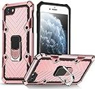 Cuoqing Mobile Phone Case for iPhone 8, iPhone 8 Case, iPhone Case 2020 Armor Full Body Shockproof Slim Silicone Thin Magnetic Protective Case Hull for iPhone 8/SE (2020)/7